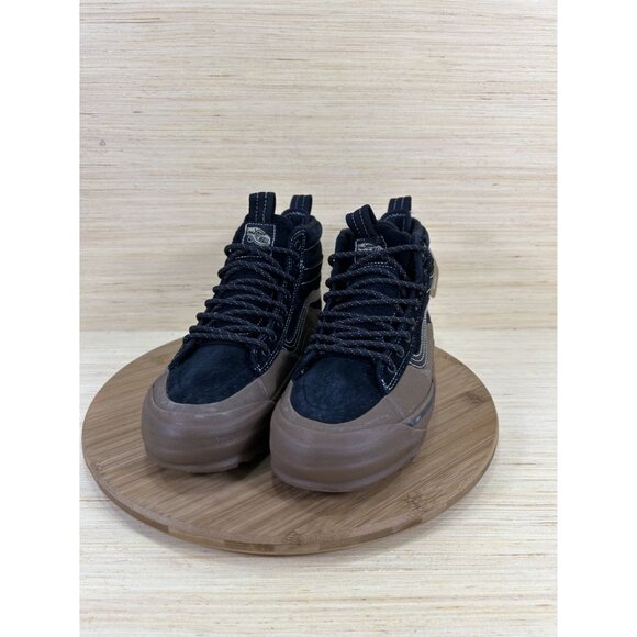 NEW Vans Sk8-Hi Dip MTE-2 Black Brown Cold Weather Shoes Womens Size 8 - Picture 2 of 8